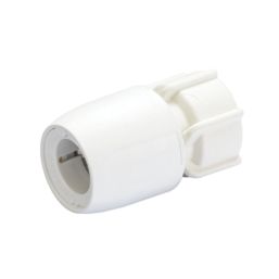 Hep2O Hand-Titan Plastic Push-Fit Straight Tap Connector 15mm x 1/2"