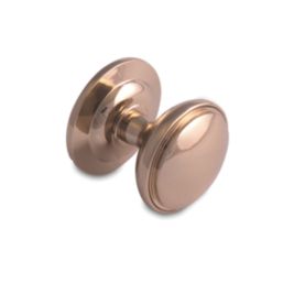 Fab & Fix Decorative Round Door Knob Polished Gold 75mm