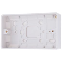 British General  2-Gang Surface Pattress  Box 29mm