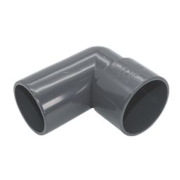 FloPlast Solvent Weld Conversion Bend 90° Anthracite Grey 40mm 5 Pack