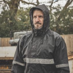 Site Cleworth Waterproof Jacket Black Large Size 41-43" Chest