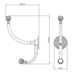 Essentials Hook Silver 153mm