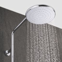 Mira Event XS Dual Gravity-Pumped White/Chrome Thermostatic Power Shower