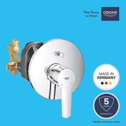 Grohe Start Concealed Dual Outlet Manual Chrome Single Lever Mixer Bath/Shower Valve With Diverter