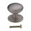 Fingertip Design Victorian Mushroom Cupboard Knob Satin Stainless Steel 38mm