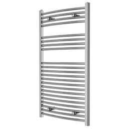 Blyss 1100mm x 600mm 1303BTU Chrome Curved  Towel Radiator