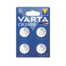 Varta CR2450 3V Coin Cell Lithium Batteries 4 Pack