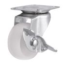 Essentials Braked Swivel Castor 50mm White