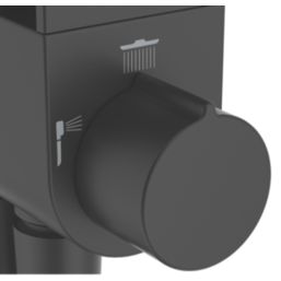 Ideal Standard Alu+  HP/Combi Flexible Exposed Silk Black Thermostatic Mixer Shower