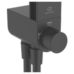Ideal Standard Alu+  HP/Combi Flexible Exposed Silk Black Thermostatic Mixer Shower
