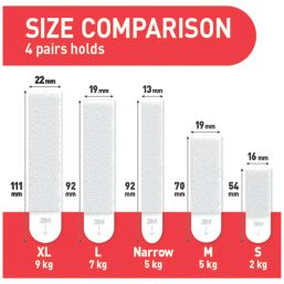 Command Adhesive Picture Hanging Strip Medium 8 Pack