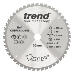 Trend CSB/CC30548 Wood/Chipboard/MDF Circular Saw Blade 305mm x 30mm 48T