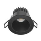 Collingwood H2 Deco Black Reflector Fixed  Fire Rated LED Residential Downlight Wattage & Colour Switchable Black 6.5-10W 550 - 1000lm