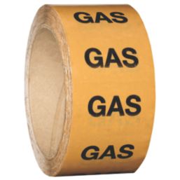 Essentials Gas Pipe Marking Tape Brown 33m x 50mm