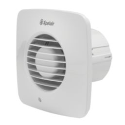 Xpelair LV100TS 100mm (4") Axial Bathroom Extractor Fan with Timer White 220-240V