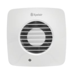 Xpelair LV100TS 100mm (4") Axial Bathroom Extractor Fan with Timer White 220-240V