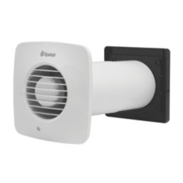 Xpelair LV100TS 100mm (4") Axial Bathroom Extractor Fan with Timer White 220-240V