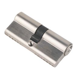 Smith & Locke Fire Rated 1 Star Double 6-Pin Euro Cylinder Lock 35-35 (70mm) Polished Nickel