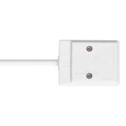 Essentials 13A 1-Gang Unswitched  Extension Lead White 5m