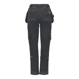 Site Kilani Womens Work Trousers Black/Grey Size 14 31" L
