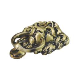 Hardware Solutions Door Knocker Lion Head Antique Brass 95mm x 165mm