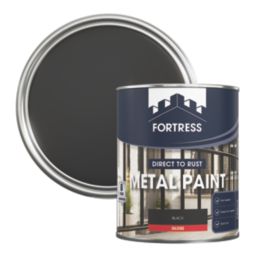 Fortress 750ml Black Gloss  Metal Paint