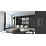 British General Evolve 1-Gang 2-Way LED Single Secondary Trailing Edge Touch Dimmer Switch  Grey with Black Inserts