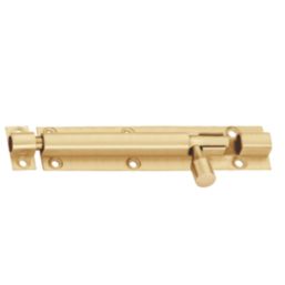 Smith & Locke Barrel Door Bolt Brushed Brass 150mm