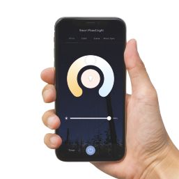 TCP Smart RBG + CCT Indoor & Outdoor LED Wi-Fi Floodlight Black 30W 3000lm