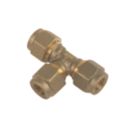 Flomasta  Brass Compression Equal Tee 8mm