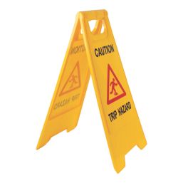 Essentials Caution Trip Hazard A-Frame Safety Sign 600mm x 290mm