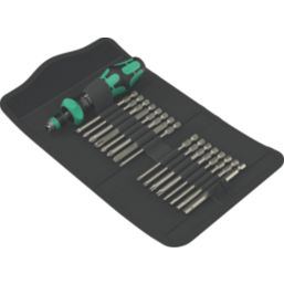 Wera Kraftform Kompakt 60 RA-R 1, Interchangeable Ratchet Screwdriver Set 17 Pieces