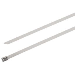 Essentials Stainless Steel Cable Ties Metallic 36cm x 0.79cm 100 Pack