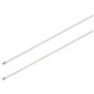 Essentials Stainless Steel Cable Ties Metallic 36cm x 0.79cm 100 Pack