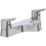 Ideal Standard Dot 2.0 Silver 67mm Deck Mounted Lever 2 Tap Holes Bath Mixer Tap
