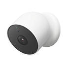 Google Nest Nest Cam (battery) Battery-Powered White Wired or Wireless 1080p Indoor & Outdoor Round Smart Camera
