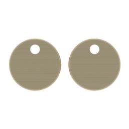 Brixton & Trade Toilet Seat Hinge Cover Caps Slim Brushed Brass