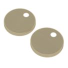 Brixton & Trade Toilet Seat Hinge Cover Caps Slim Brushed Brass
