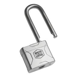 Smith & Locke  Steel  Water-Resistant Long Shackle  Padlock 55mm