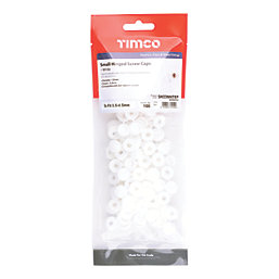 Timco 4-9ga Screw Caps White 100 Pack