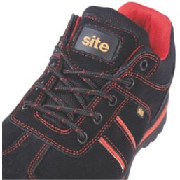 Site Coltan    Safety Trainers Black / Red Size 11