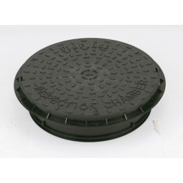 FloPlast Push-Fit Round Inspection Chamber Cover & Frame 450mm