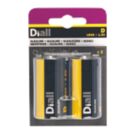 Diall  D Alkaline Batteries 2 Pack