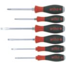 Wiha SoftFinish Mixed  Trade Screwdriver Set 6 Pieces