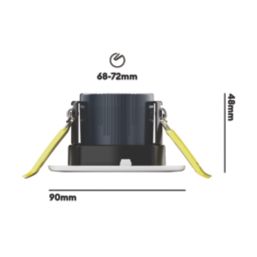 Collingwood H2 Lite CSP Fixed  Fire Rated LED Downlights White 4/6W 460-780lm 10 Pack