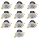 Collingwood H2 Lite CSP Fixed  Fire Rated LED Downlights White 4/6W 460-780lm 10 Pack