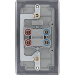 British General Nexus Metal 45A 1-Gang DP Cooker Switch Matt Black with LED