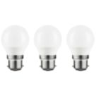 LAP  B22 Mini Globe LED Light Bulb  470lm 4.2W 3 Pack
