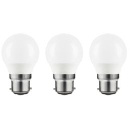 LAP  B22 Mini Globe LED Light Bulb  470lm 4.2W 3 Pack