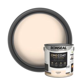 Ronseal 2.5Ltr Almond Matt Emulsion Multi Surface Paint